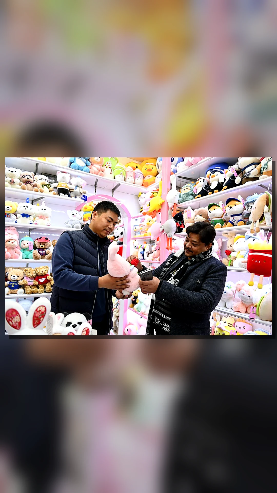 Negociación en el mercado de Yiwu